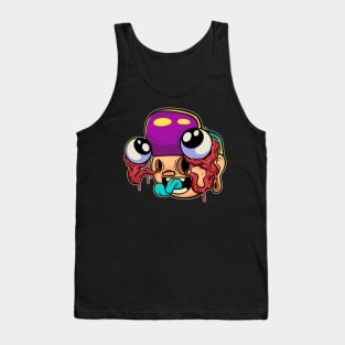 blowing head cartoon Tank Top